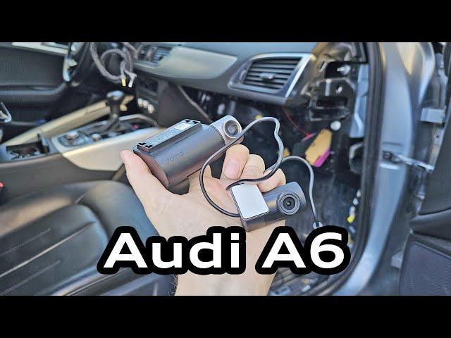 Подключение видеорегистратора Audi A6 C7 к штатной проводке c предохранителем / DVR connection