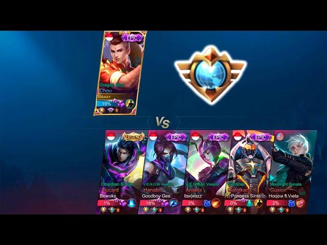 TOP GLOBAL CHOU VS 5 SUPREME PLAYER | WHO WIN? - MLBB