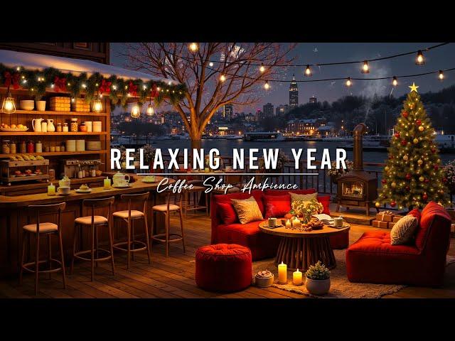 Relaxing New Year Jazz Music  Smooth Jazz Music at Cozy Winter Coffee Shop Ambience to Unwind