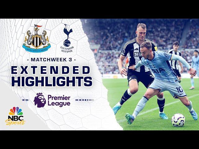 Newcastle United v. Tottenham Hotspur | PREMIER LEAGUE HIGHLIGHTS | 9/1/2024 | NBC Sports