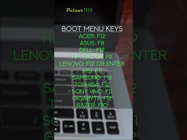 How to Boot from ANY USB Drive on ANY Computer #shorts
