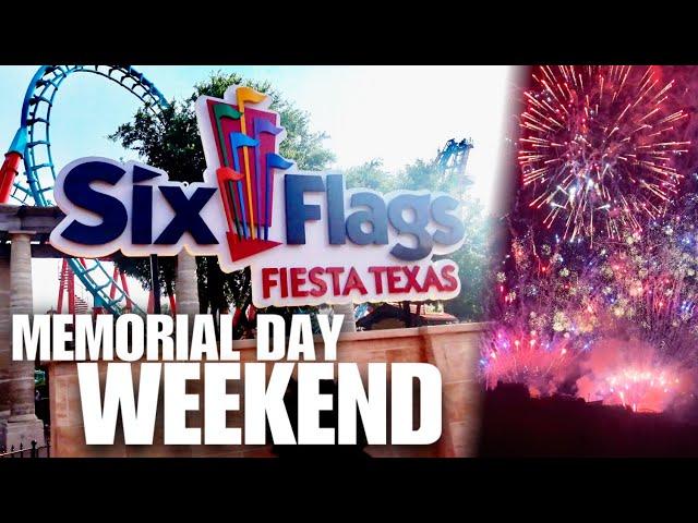 Six Flags Memorial Day Weekend | Fireworks, Crowds & Bad Jokes | Fiesta Texas | San Antonio, TX
