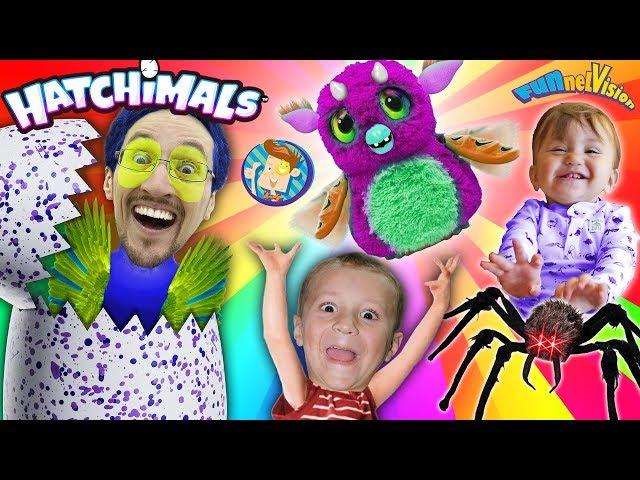 SPIDER HATCHIMALS EGG HATCHING! FUNnel V Surprise Inside the Toy Opening