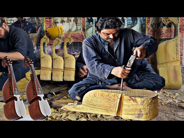 Handmade Manufacturing RABAB IN Pakistan Loacal Market || Step By Step Process With Use Basic Tool