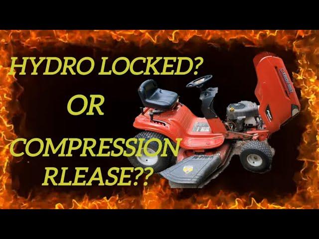 Briggs & Stratton No Start Won't Turn Over Hydro Lock Compression Release Valve Adjustment Easy DIY