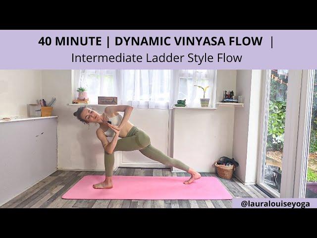 40 Minute Vinyasa Flow | Intermediate Ladder Flow  | Lauralouiseyoga