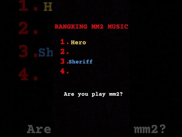 RANGKING MM2 SONG|#roblox #mm2 #hero #innocent #murdermystery2