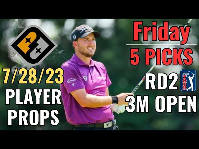 PRIZEPICKS PGA 3M OPEN ROUND 2 FRIDAY 7/28 CORE PLAYER PROPS!!