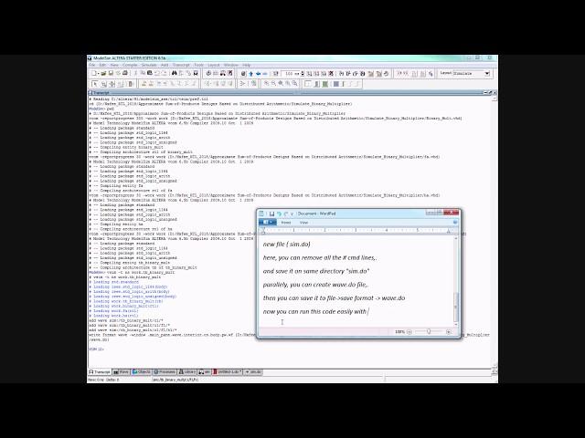 Modelsim 15.1.0.185 Tutorial