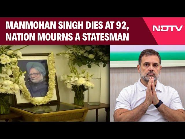 Manmohan Singh Dies At The Age Of 92, Nation Mourns A Statesman