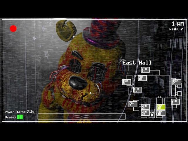 The Bite of 1983 in FNaF 1! Golden Freddy! (FNaF 1 Mods)