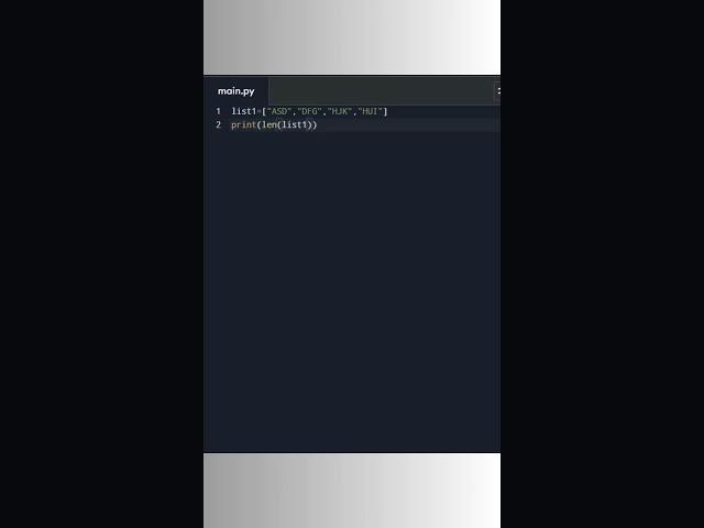 Length of a Python List