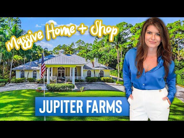 Jupiter Farms Home For Sale With Detached Shop