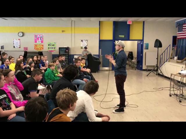 Anti-bullying speaker Josh Drean at Granby Jr/Sr High School