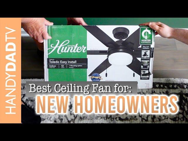 EASIEST CEILING FAN EVER