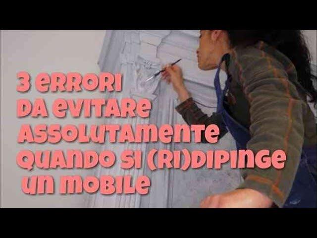 3 errori da evitare assolutamente quando si dipinge un mobile