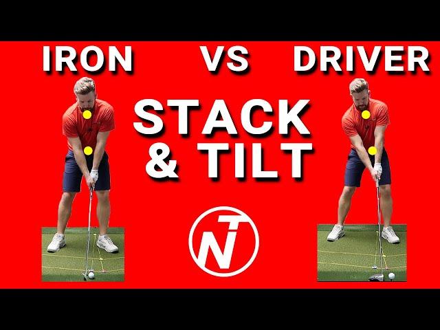 IRON Vs DRIVER | STACK AND TILT GOLF SWING | Golf Tips | Lesson 139