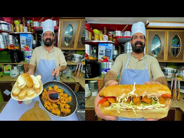 Chicken Tikka Burger Recipe | Better Than Subway | Chef Rizwan | BaBa Food RRC