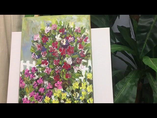 {SaolyArtStudio} #13 Fingers Painting. Spring Painting. Acrylic Abstract painting.