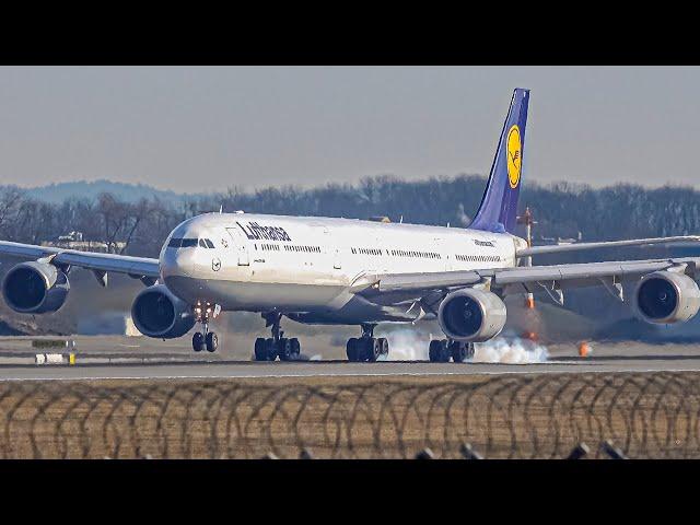 AMAZING CLOSE-UP Plane Spotting at Munich Airport - Morning/Noon Rush | A380, A340-600, B777, B787…|