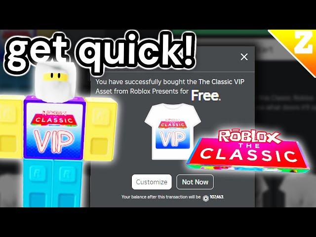 THE OLD T-SHIRT GOT DELETED! How To GET The NEW FREE CLASSIC VIP T-SHIRT! QUICK!