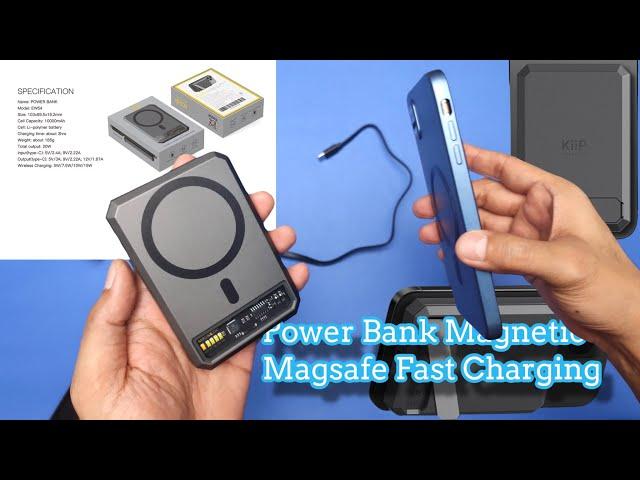 KiiP Wireless  EW54 Power Bank Magnetic Magsafe  20W Fast Charging Type C PD 10000 mAh Unboxing