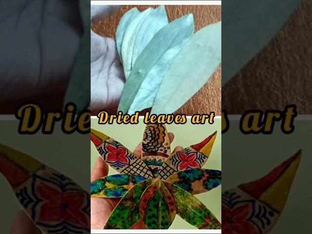 dried leaves arts and crafts | art and craft #shorts #diy #craft