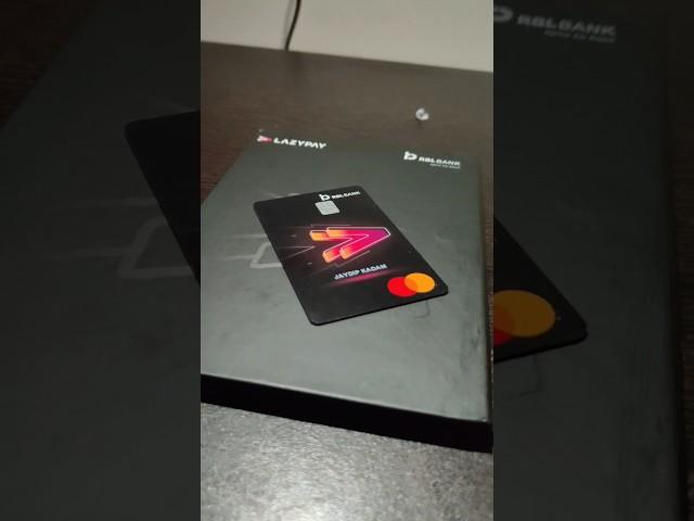 UNBOXING LAZYPAY CREDIT CARD  #lazypay#rblbank#shorts#youtube#viral#creditcard#trending#short#india