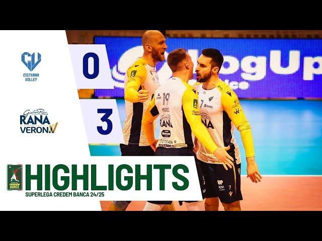 Cisterna Volley vs. Rana Verona - Superlega Credem Banca VBTV Match Highlights