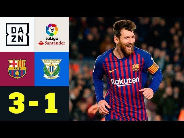 Joker Lionel Messi bringt Barca auf die Siegerstraße: FC Barcelona - CD Leganes 3:1 | La Liga | DAZN