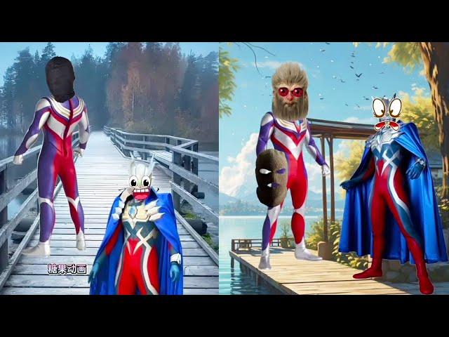 迪迦变丑了，带上头套怕吓到小朋友们！#ultraman #奥特曼 #funny