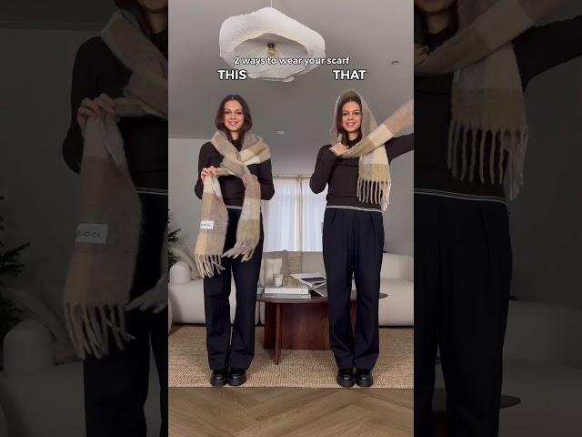 THIS or THAT? 2 scarf hacks  Vote your fave! Subscribe for daily #fashionhacks #stylehacks