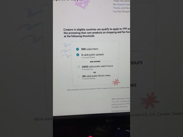 NEW YouTube Monetization update | New Requirements! #shorts #youtubechanges