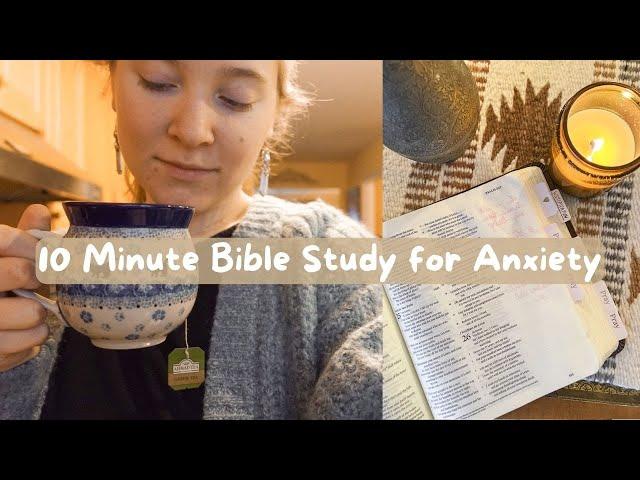 10 minute Bible study + journaling for anxiety 