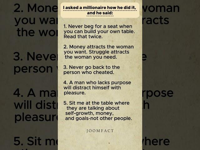 millionaire's advice for success ? #shorts #motivation #success