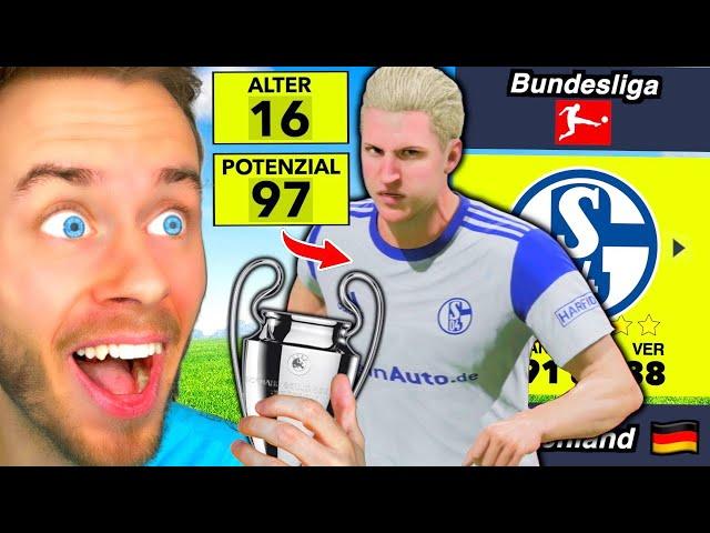 NUR mit JUGENDSPIELERN zum CHAMPIONS LEAGUE TITEL!  (Schalke Sprint to Glory)