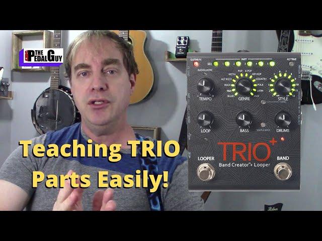 Digitech Trio Plus Recording Tutorial Teaching Parts and Matching Tempo