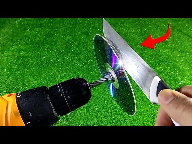 How to Sharpen a Knife like Razor in Just 3 Minutes Using a CD!