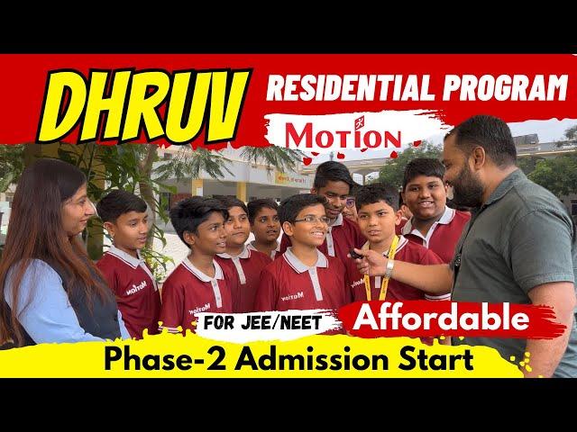 MOTION DHRUV: Best Affordable Residential Program in KOTA for Girls & Boys From class 6th-12th