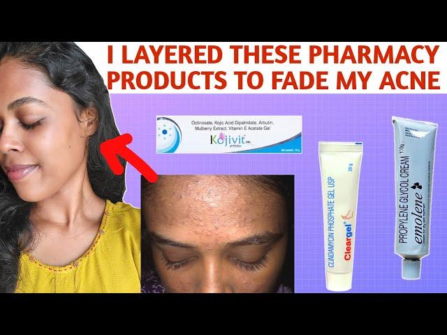 Step by step guide to layer these PHARMACY PRODUCTS to reduce your acne.