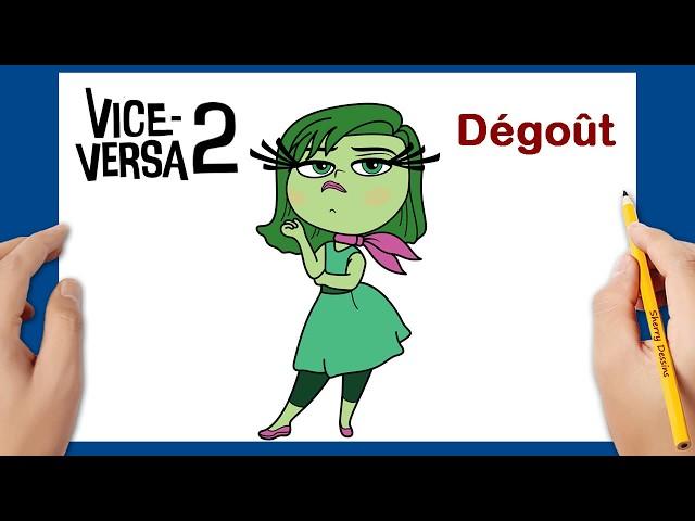 Comment dessiner Dégoût de Vice-Versa | Dessin Vice-Versa 2  | Tuto Dessin
