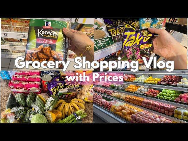 Relaxing Grocery Shopping Vlog | Buying essentials at SM Supermarket + Prices | Realistic haul| ASMR