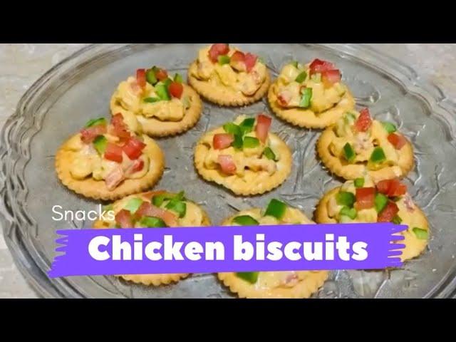 Chicken biscuits Snacks- best & easy Snacks recipe by tasty creations