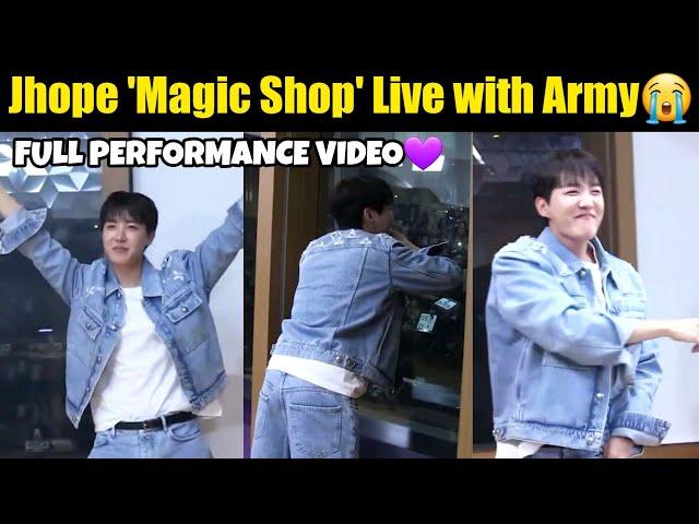 BTS Jhope 'Magic Shop' Live Performance with Army  Crazy Crowd of Army Outside for Jhope