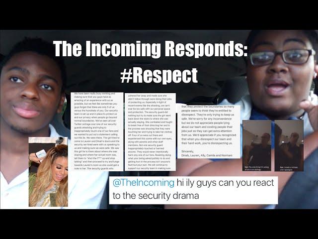 The Incoming Responds to Security Drama in Brazil #Respect