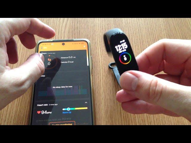 Pair first Xiaomi MI Band 4 connect to MI Fit