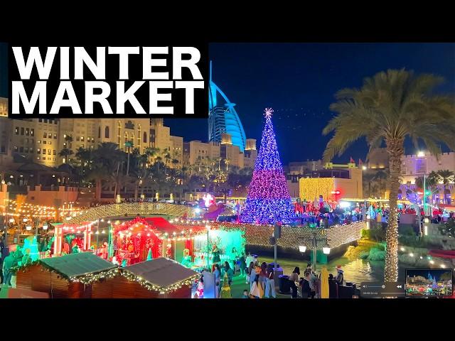 Madinat Jumeirah Christmas Market 2024 | 4K | Dubai Tourist Attraction