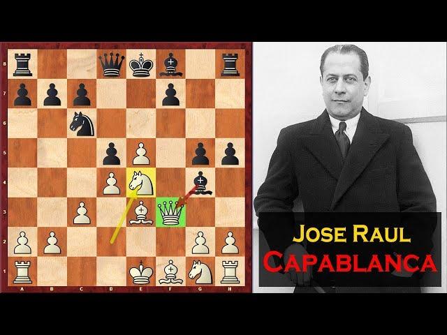 Amazing Game! Capablanca Sacrifices His Queen On Move 10