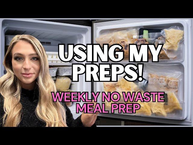 Shelf Cooking Meal Prep | Using up my freezer stash | Garden Update