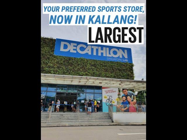 Largest DECATHLON Singapore LAB @ 230 Stadium Boulevard, Singapore. The CASHLESS & LARGEST store.